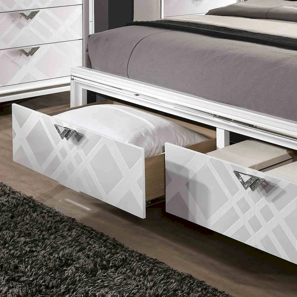 Furniture of America - Emmeline - Cal.King Bed, White - FOA7147WH-CK-BED view 2