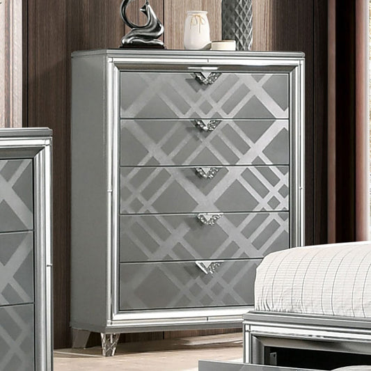 Furniture of America - Emmeline Chest in Silver - FOA7147C View 1