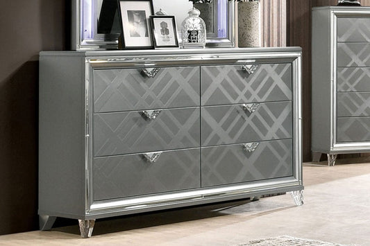 Furniture of America - Emmeline Dresser in Silver - FOA7147D View 1