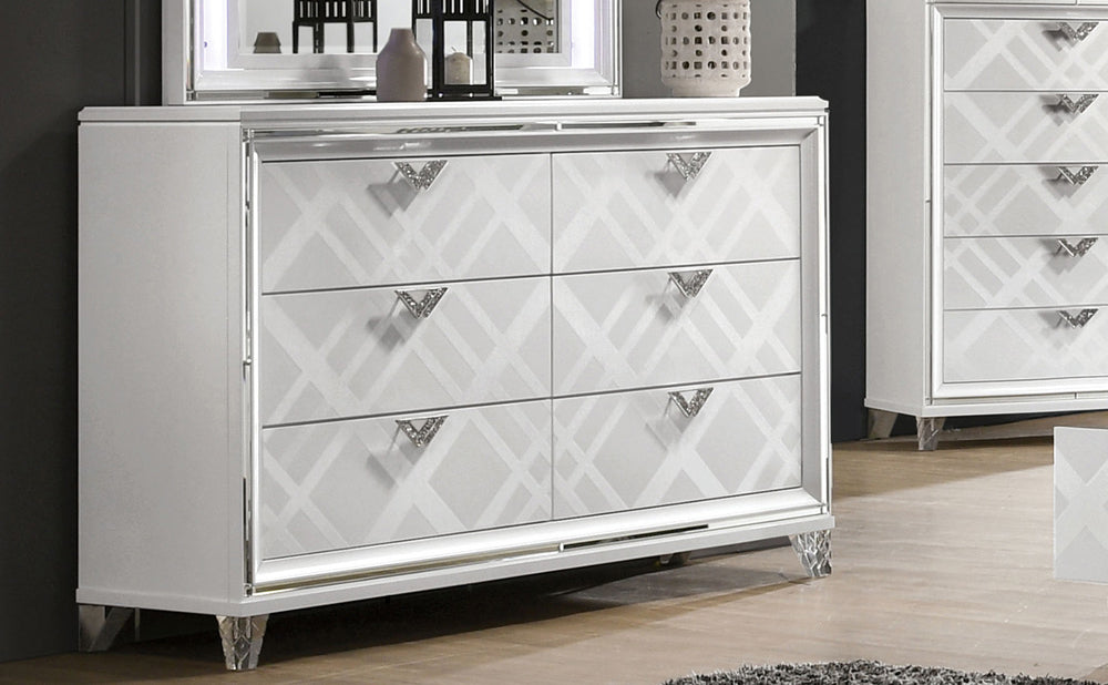 Furniture of America - Emmeline Dresser in White - FOA7147WH-D View 1