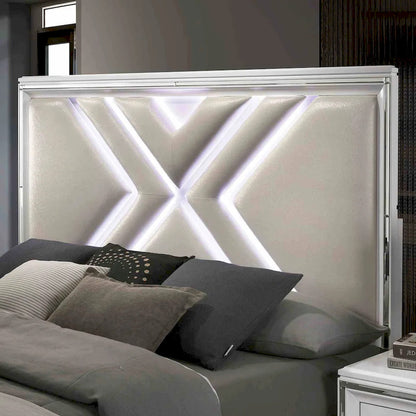 Furniture of America - Emmeline - E.King Bed, White - FOA7147WH-EK-BED view 3