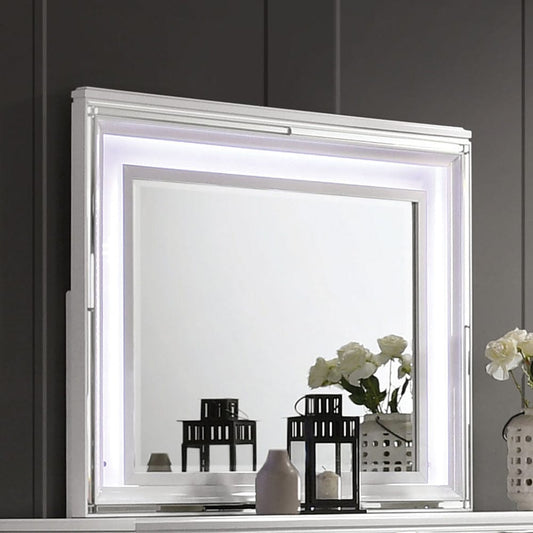 Furniture of America - Emmeline Mirror w/ LED in White - FOA7147WH-M View 1
