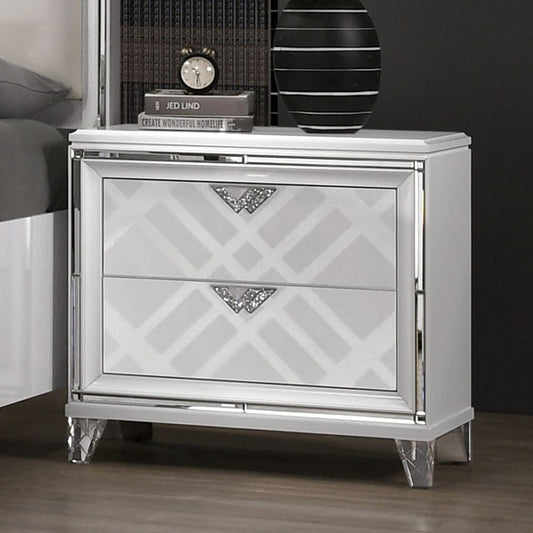 Furniture of America - Emmeline Nightstand w/ USB in White - FOA7147WH-N View 1