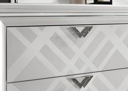 Furniture of America - Emmeline Nightstand w/ USB in White - FOA7147WH-N View 3