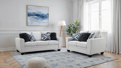 Furniture of America - Enea - Sofa + Loveseat - Light Gray - FM64009LG-2PC view 1