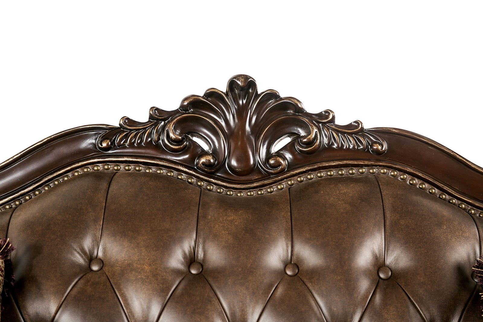 Furniture of America - Ensenada Chair in Dark Cherry/Brown - FM65003BR-CH View 3