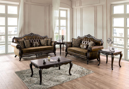 Furniture of America - Ensenada Chair in Dark Cherry/Brown - FM65003BR-CH View 6