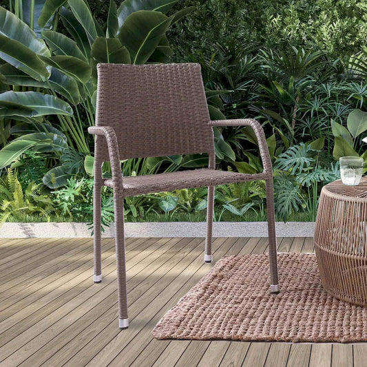 Furniture of America - Enzi - Stacking Chair (2/STACK), Natural - FM80005NT-CH-2PK view 1