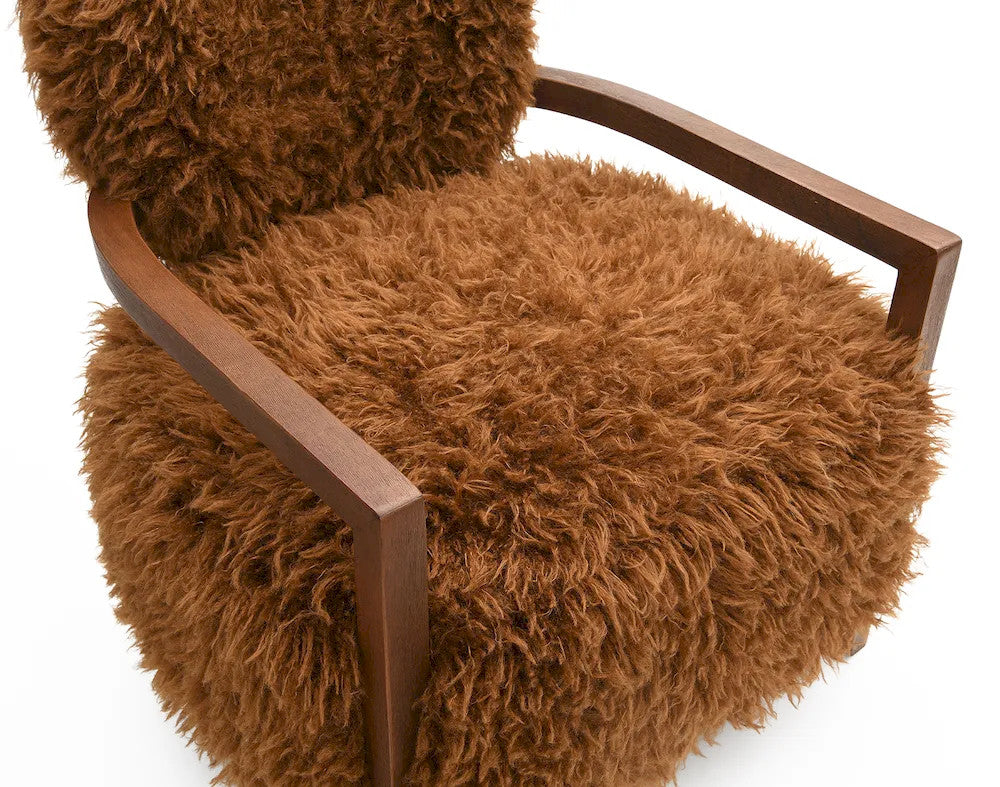 Furniture of America - Eramo - Accent Chair, Camel Brown - FM-AC6005BR view 5