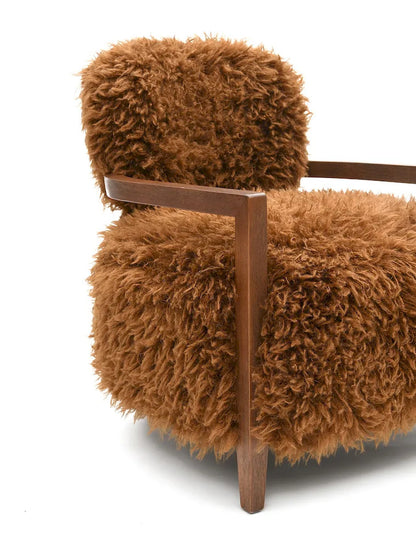 Furniture of America - Eramo - Accent Chair, Camel Brown - FM-AC6005BR view 6