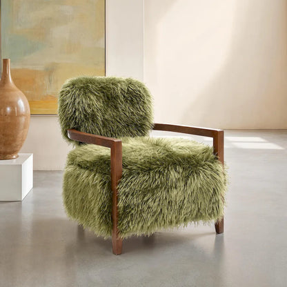 Furniture of America - Eramo - Accent Chair, Green - Green - FM-AC6005GR view 2