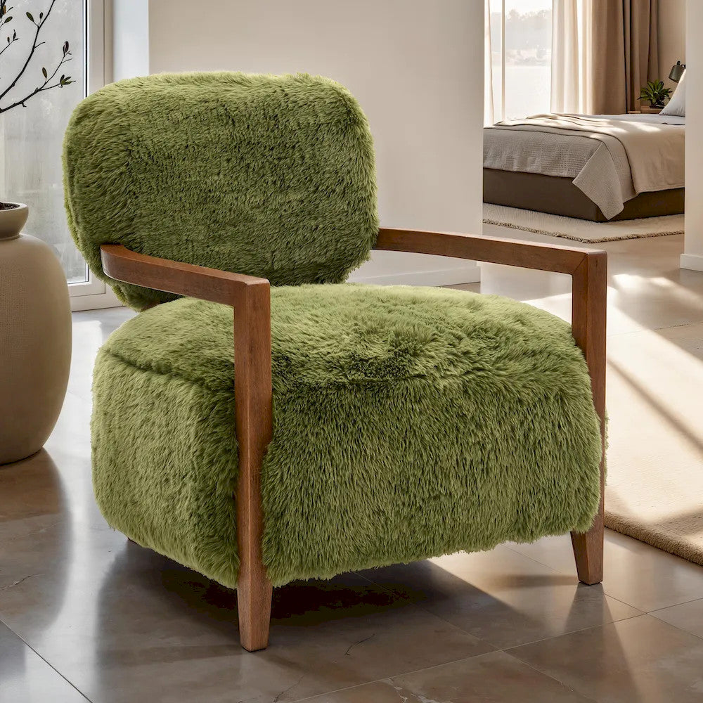 Furniture of America - Eramo - Accent Chair, Green - Green - FM-AC6005GR-S view 1