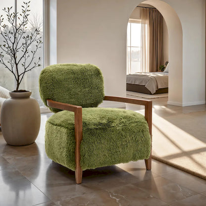 Furniture of America - Eramo - Accent Chair, Green - Green - FM-AC6005GR-S view 2