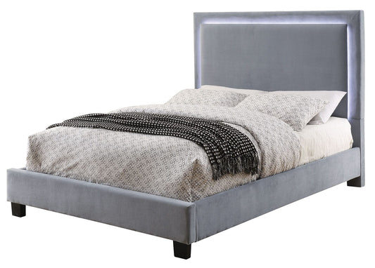 Furniture of America - Erglow I Queen Bed in Gray - CM7695GY-Q-BED-VN View 1