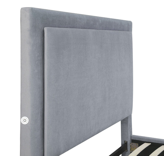 Furniture of America - Erglow I Queen Bed in Gray - CM7695GY-Q-BED-VN View 2