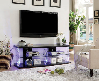 Furniture of America - Ernst 60" TV Stand in Black - CM5901BK-TV-60 View 3