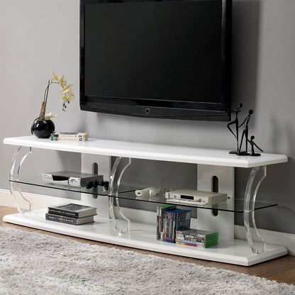 Furniture of America - Ernst 60" TV Stand in White - CM5901WH-TV-60 View 1
