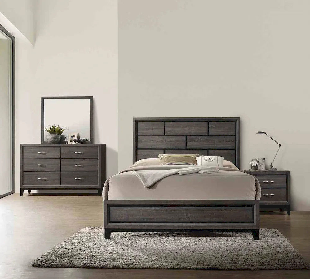 Furniture of America - Errico - 3 Pc. Queen Bedroom Set - Gray - FM7215GY-Q-4PC view 1