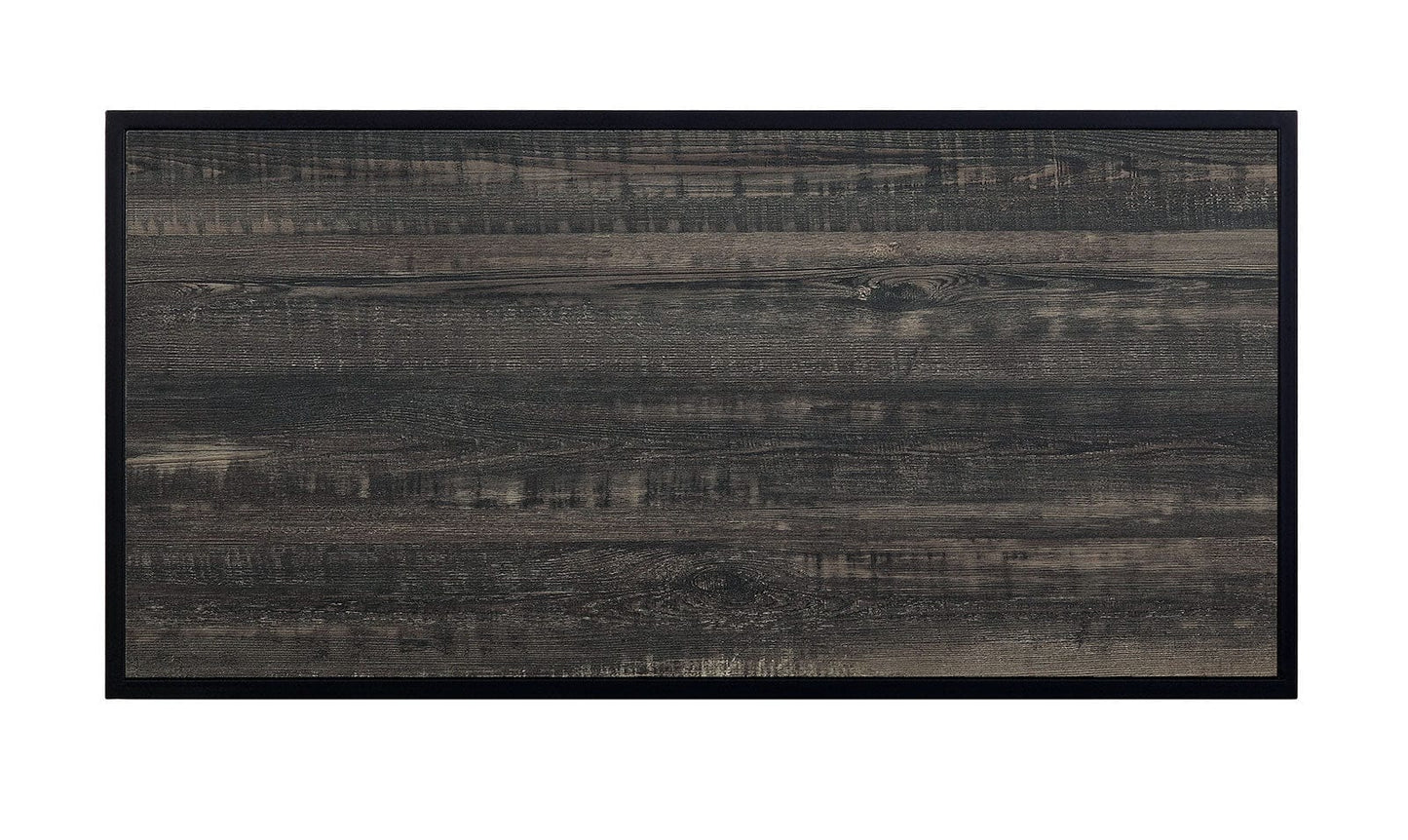 Furniture of America - Esdargo Bar Ht. Table w/ LED Light in Black/Distressed Dark Oak - CM3789BK-BT View 4