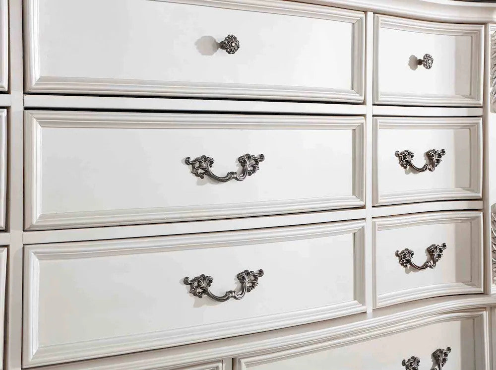 Furniture of America - Esparanza - 3 Pc. Queen Bedroom Set - Pearl White - CM7478WH-Q-4PC view 5