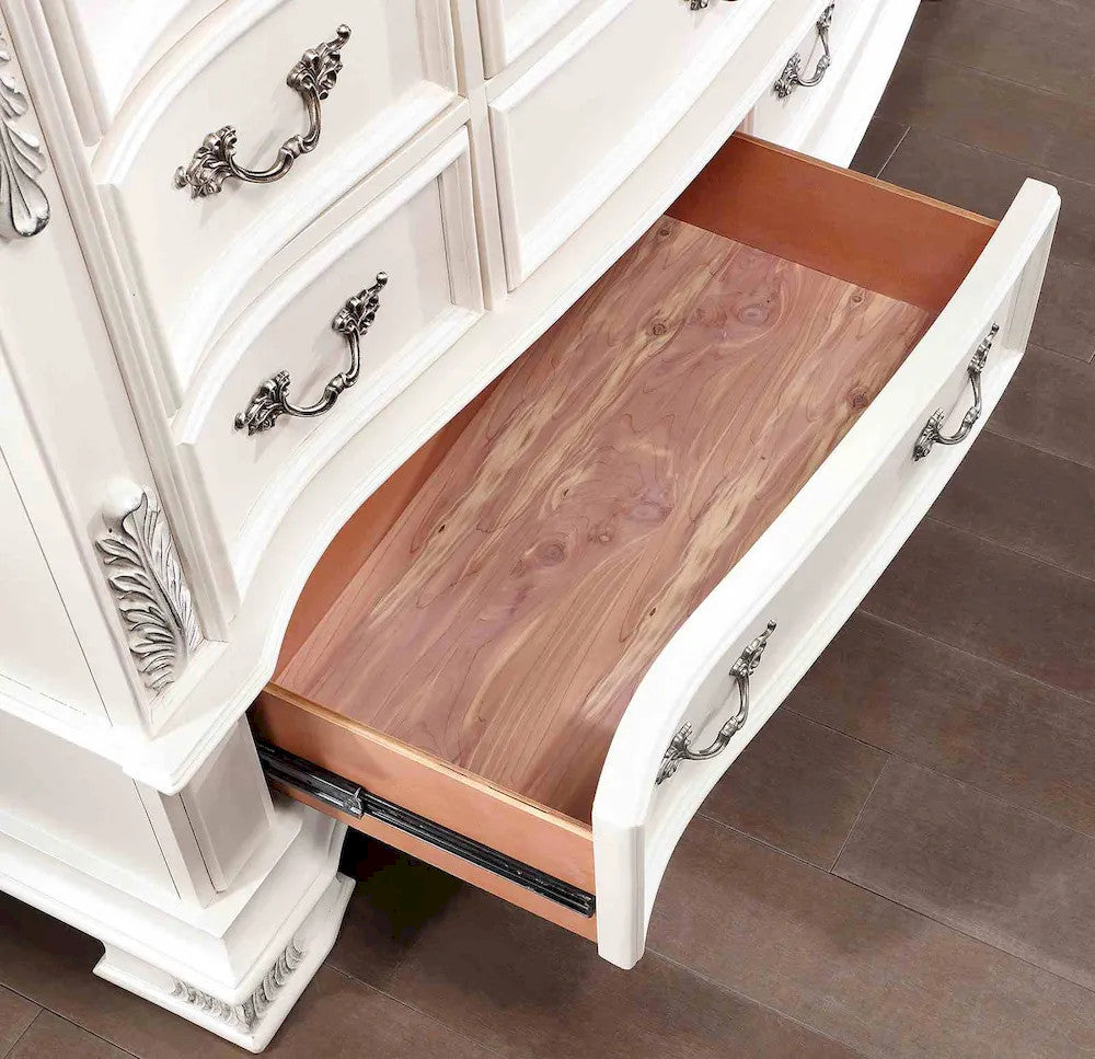 Furniture of America - Esparanza - 3 Pc. Queen Bedroom Set - Pearl White - CM7478WH-Q-4PC view 6