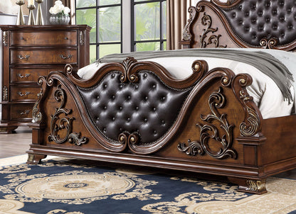 Furniture of America - Esparanza 5 Pc. Queen Bedroom Set w/ Chest in Brown Cherry - CM7478CH-Q-5PC-CHEST View 3