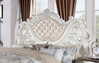 Furniture of America - Esparanza 5 Pc. Queen Bedroom Set w/ Chest in Pearl White - CM7478WH-Q-5PC-CHEST View 2