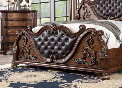 Furniture of America - Esparanza - Cal.King Bed, Brown Cherry - CM7478CH-CK-BED view 4