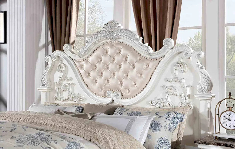 Furniture of America - Esparanza - Cal.King Bed, Pearl White - CM7478WH-CK-BED view 3