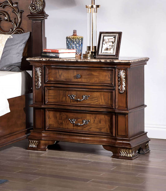 Furniture of America - Esparanza Nightstand in Brown Cherry - CM7478CH-N View 1