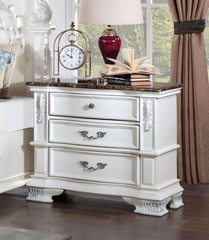 Furniture of America - Esparanza Nightstand in Pearl White - CM7478WH-N View 1