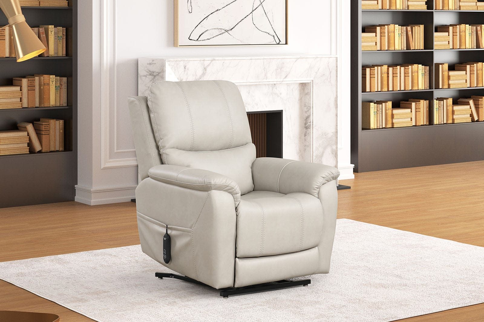 Furniture of America - Ethelreda Lift Chair in Light Gray - FM68002LG-LC View 10