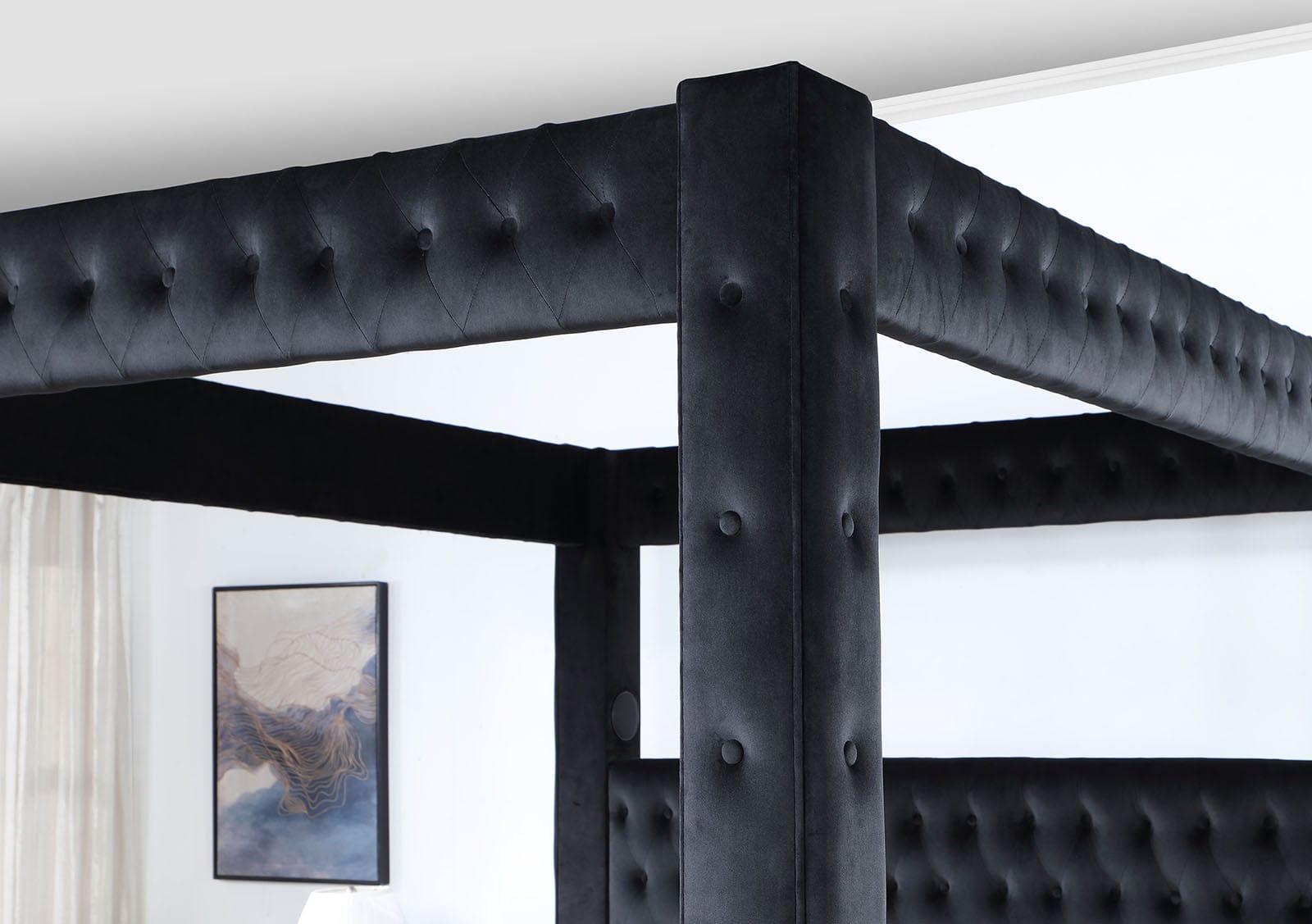Furniture of America - Etherea Queen Bed in Black - CM7482BK-Q-BED View 4