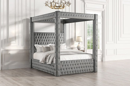 Furniture of America - Etherea Queen Bed in Gray - CM7482GY-Q-BED View 1