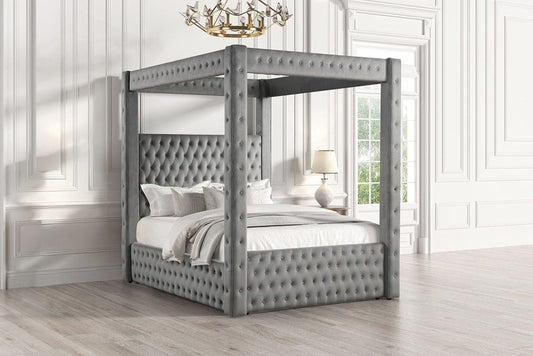 Furniture of America - Etherea Queen Bed in Gray - CM7482GY-Q-BED View 1