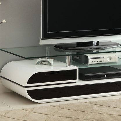Furniture of America - Evos 63" TV Console in Black/White - CM5813-TV View 2