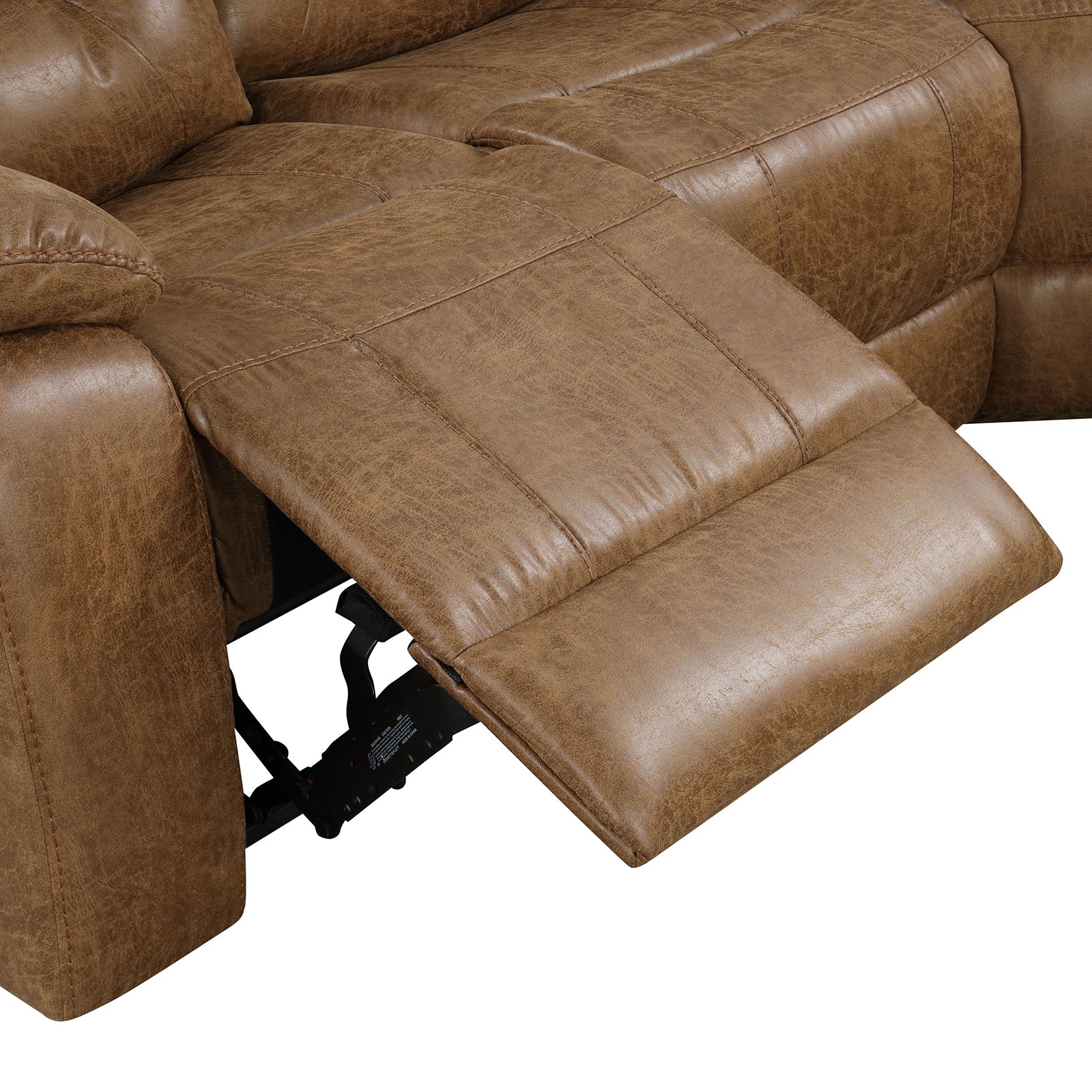 Furniture of America - Ezekius Manual Sectional in Brown - FM6011BR-M-SECT View 6