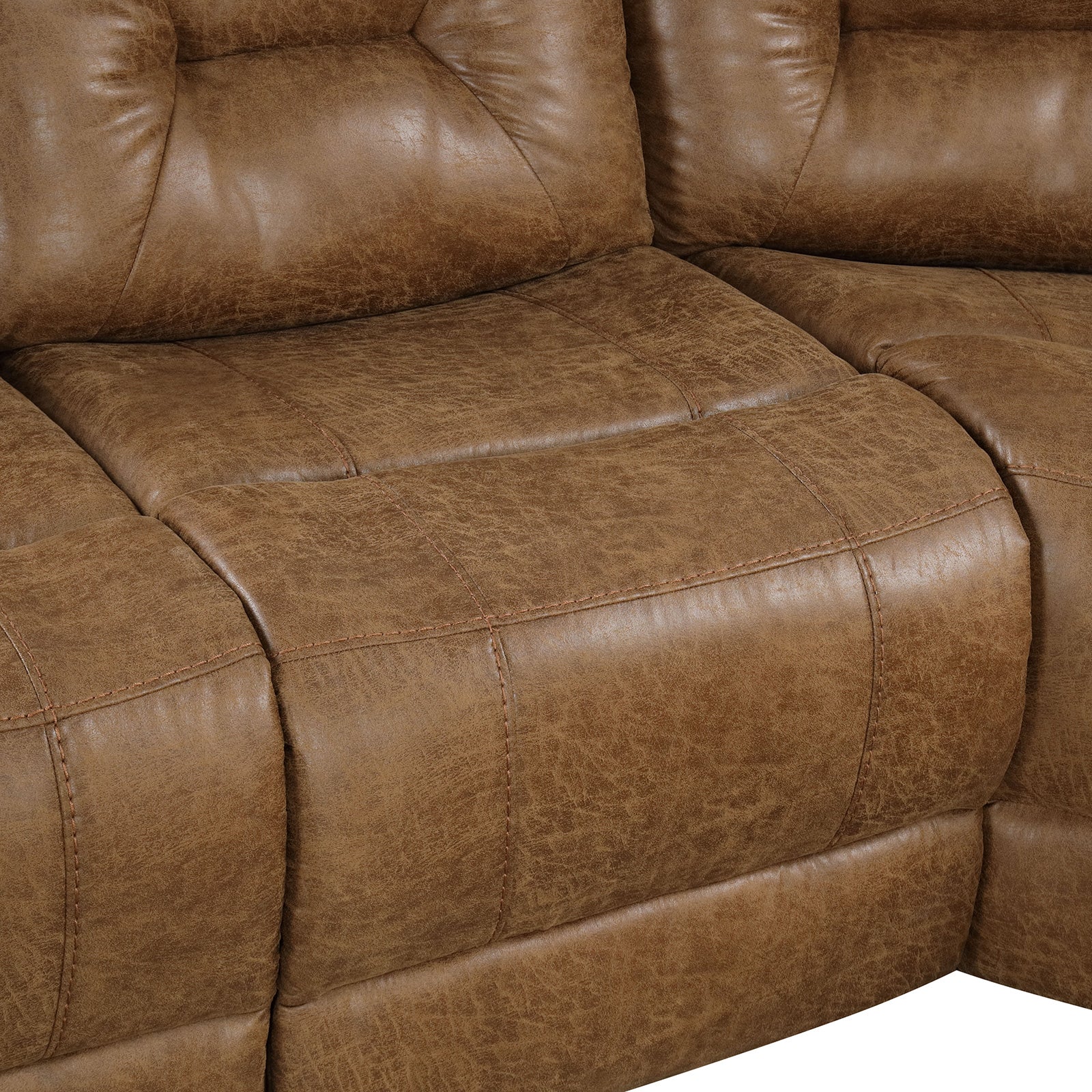 Furniture of America - Ezekius Manual Sectional in Brown - FM6011BR-M-SECT View 9