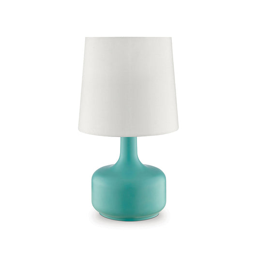 Furniture of America - Farah 17"H Matte Teal Table Lamp in Teal - L9819TL View 1