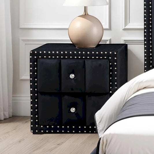 Furniture of America - Farese - Nightstand, Black - SL7001BK-N view 1