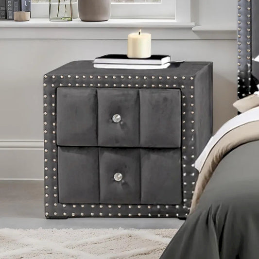 Furniture of America - Farese - Nightstand, Dark Gray - SL7001DG-N view 1