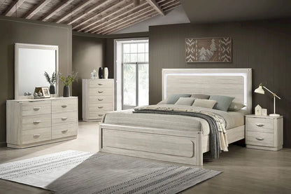 Furniture of America - Farsund - 4 Pc. Queen Bedroom Set w/ Chest - FM72013LG-Q-5PC-CHE view 1
