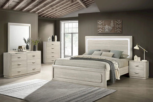 Furniture of America - Farsund - 4 Pc. Queen Bedroom Set w/ Chest - FM72013LG-Q-5PC-CHE view 1