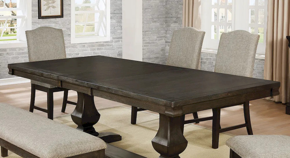 Furniture of America - Faulk - 5 Pc. Dining Table Set w/ Bench - CM3310T-6PC view 3