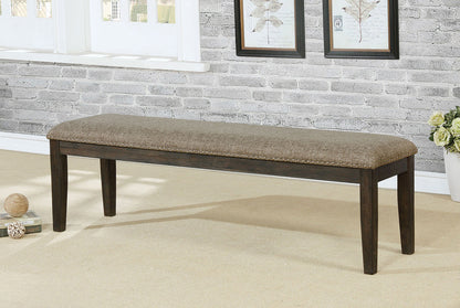 Furniture of America - Faulk Bench in Espresso/Warm Gray - CM3310BN View 1