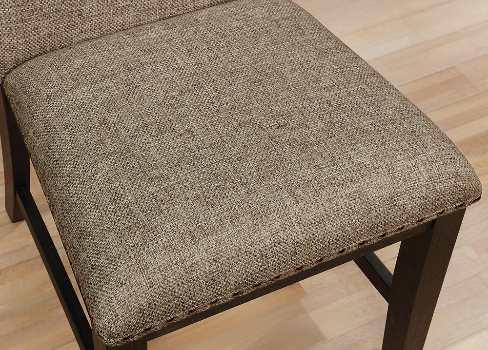 Furniture of America - Faulk Side Chair Set of 2 in Espresso/Warm Gray - CM3310SC-2PK View 2