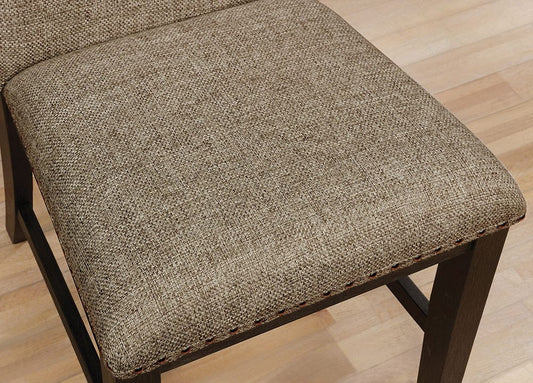 Furniture of America - Faulk Side Chair Set of 2 in Espresso/Warm Gray - CM3310SC-2PK View 2