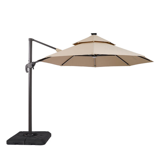 Furniture of America - Fera 10' Round Umbrella with Base in Beige - LA-A032BG+BASE View 1