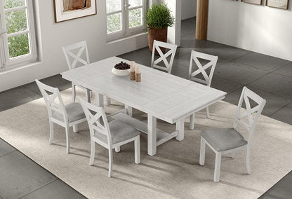 Furniture of America - Ferrone Dining Table in Rustic White Oak - FM3429WH-T View 2