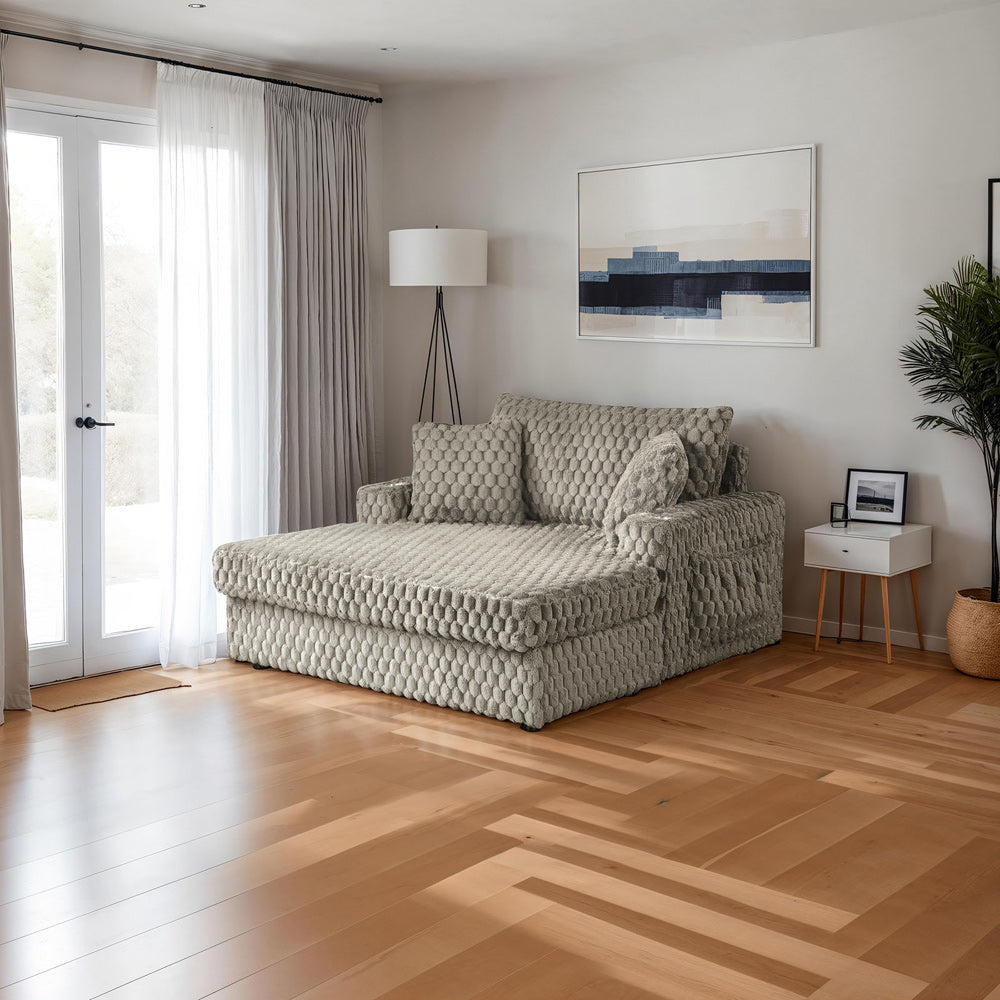 Furniture of America - Ferryhill 2-Arm Chaise in Light Brown - SL69000LB-PK View 1